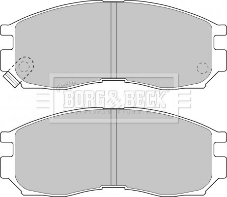 BORG & BECK Комплект тормозных колодок, дисковый тормоз BBP1484